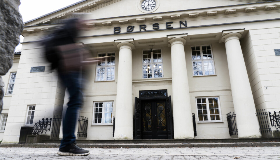 Oslo Børs falt etter tollnyhetene fra USA fredag. Illustrasjonsfoto: Erik Flaaris Johansen / NTB