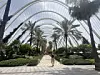L’Umbracle, Valencia
En person går under de hvite buene i L’Umbracle, den store hagepromenaden med palmer og middelhavsplanter i Ciudad de las Artes y las Ciencias i Valencia.