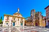 Basilica Cathedral of the Assumption of Our Lady (Valencia-katedralen), Valencia, Spania – historisk katedral på Plaza de la Virgen.