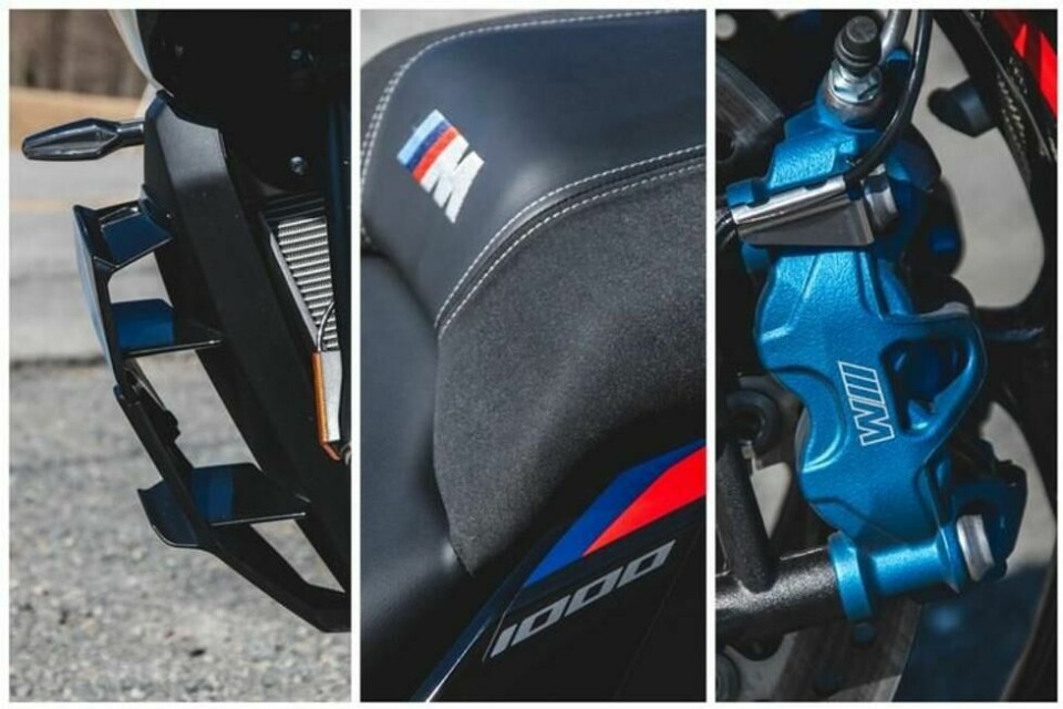 Karbonfelger, vinger, feite kalippere fra MXRs racingbror M-dobbel-R og M-emblemer gir et aggressivt inntrykk. Karbonfelger, vinger, feite kalippere fra MXRs racingbror M-dobbel-R og M-emblemer gir et aggressivt inntrykk. Foto: Andreas Scheel / Finansavisen