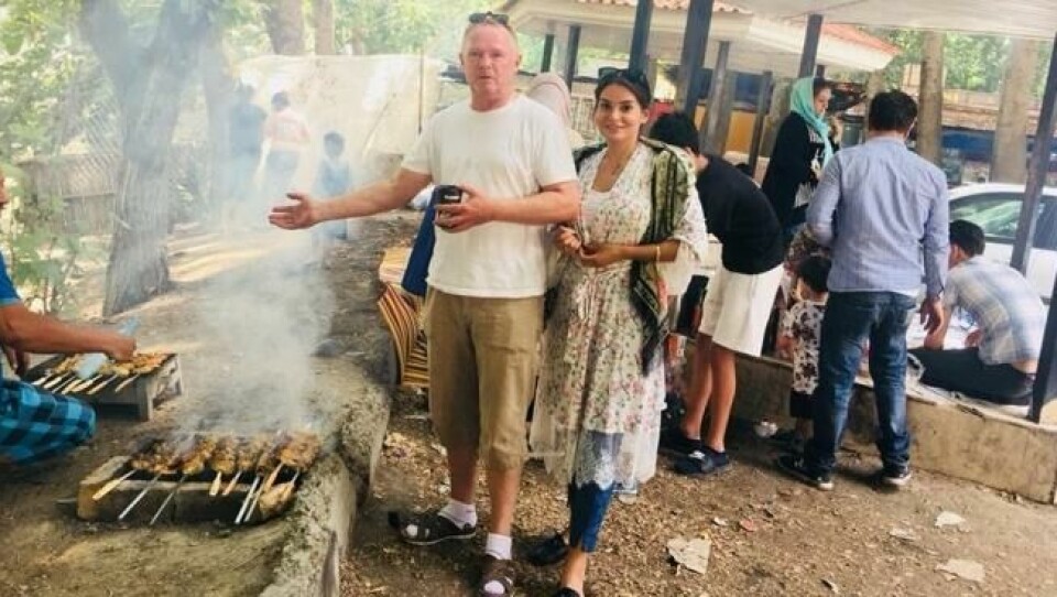 Bahareh Letnes og nærings- og fiskeriminister Per Sandberg var på ferietur i Iran. Bildet er lagt ut på Sandbergs Facebook-profil. Bahareh Letnes og nærings- og fiskeriminister Per Sandberg var på ferietur i Iran. Bildet er lagt ut på Sandbergs Facebook-profil. Foto: Privat