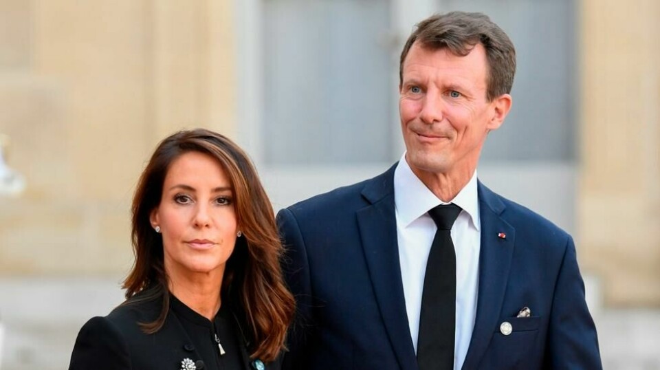 Prins Joachim og prinsesse Marie av Danmark fotografert i Paris i september 2019. Foto: AFP