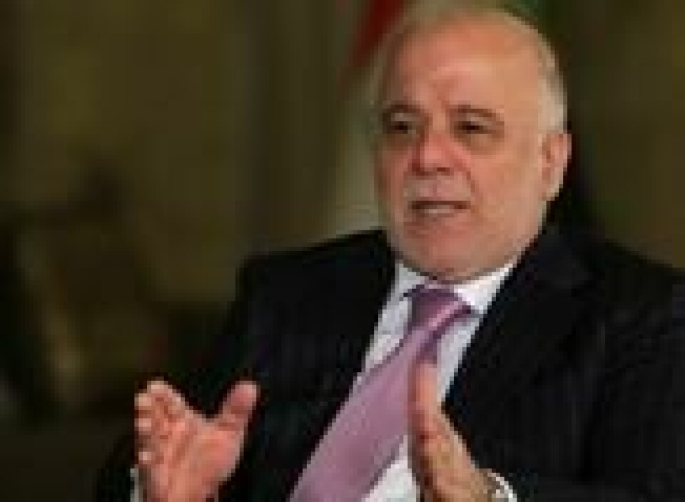 Iraks statsminister Haider al-Abadi Iraks statsminister Haider al-Abadi Foto: NTB scanpix