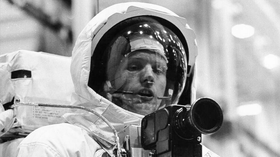 Neil Armstrong i april 1969, under forberedelser til månelandingen. Neil Armstrong i april 1969, under forberedelser til månelandingen. Foto: Handout / Reuters