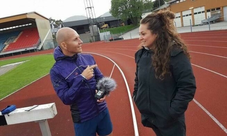Finn Kollstad og Ana Margarita Milan under innspilling av podcasten 'løpetid'. Foto: Privat Finn Kollstad og Ana Margarita Milan under innspilling av podcasten 'løpetid'. Foto: Privat