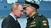 Russlands president Vladimir Putin og forsvarsminister Sergej Sjojgu har ofret tusenvis av russiske soldater i krigen mot broderfolket. Foto: Alexei Druzhinin / Sputnik/Kreml/AP/NTB