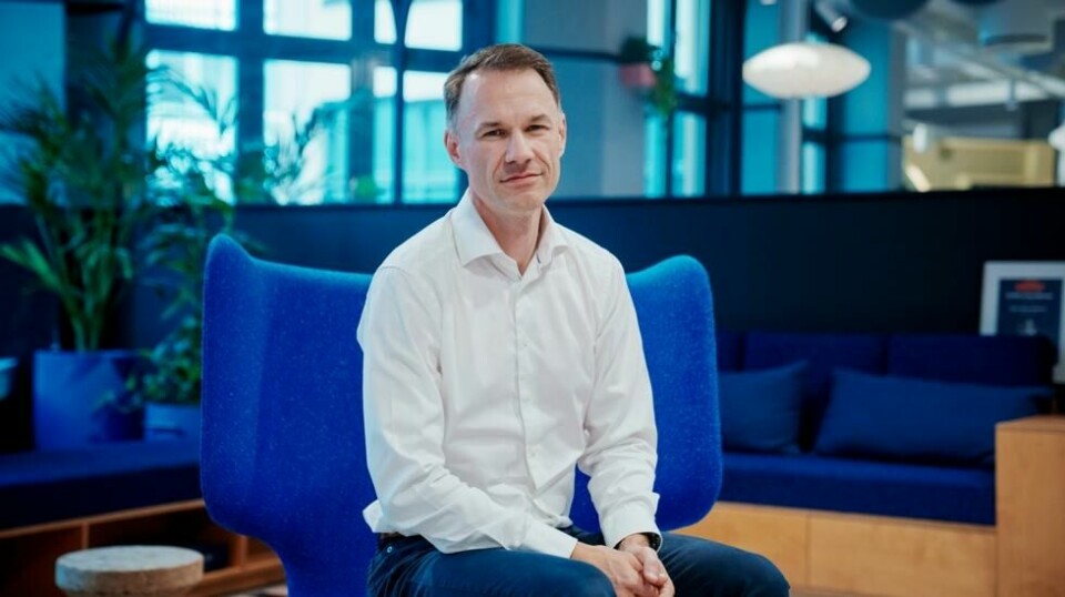 Konsernsjef Christian Printzell Halvorsen i Schibsted varsler nedbemanning på 250 stillinger i Norden som ledd i å rendyrke Schibsted Marketplace som et markedsplass-selskap. Foto: Stian Lysberg Solum / NTB
