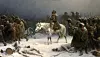 Napoleons tilbaketog fra Moskva. Maleri av Adolph Northen.