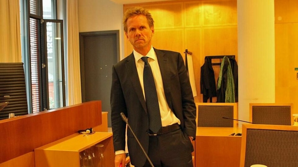 ACER-STRIDEN: Regjeringsadvokat Fredrik Sejersted argumenterte i Oslo tingrett mandag mot å prøve mindretallsvernet i Stortinget rettslig, i søksmålet Nei til EU har reist mot regjeringens håndtering av grunnlovsbestemmelse i ACER-saken.
