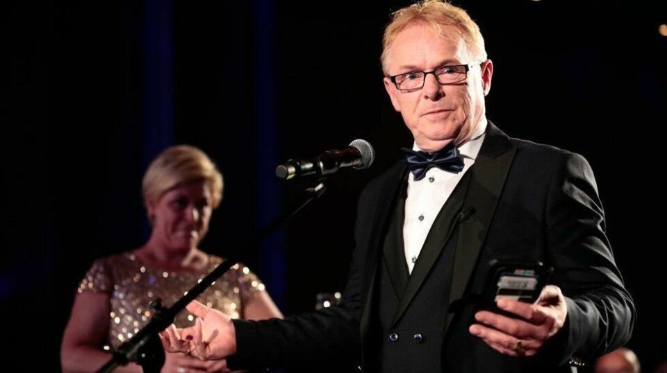 Per Sandberg under Frps landsmøte i mai. Nå får han kritikk av Venstres Guri Melby for å ha utnyttet Stortingets etterlønnordning. Foto: Lise Åserud / NTB scanpix