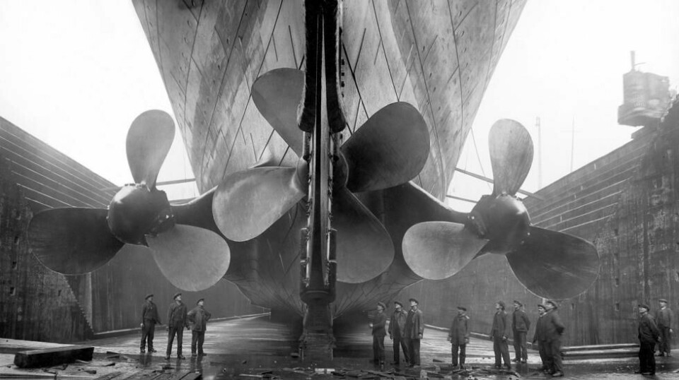 Titanic i «dry dock» i 1911.