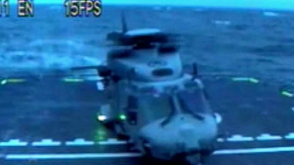 Fredag 13. april 2018 kollapset understellet til et NH90-helikopter da det gikk inn for landing på en av fregattene. Forsvaret vet ennå ikke hvorfor det skjedde.