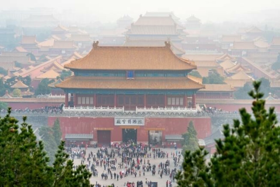 Kina har i flere år toppet listen over land med høyest forekomst av luftforurensning. Bildet viser forurenset luft i Den forbudte by i Beijing. Foto: Heiko Junge / NTB scanpix Kina har i flere år toppet listen over land med høyest forekomst av luftforurensning. Bildet viser forurenset luft i Den forbudte by i Beijing. Foto: Heiko Junge / NTB scanpix