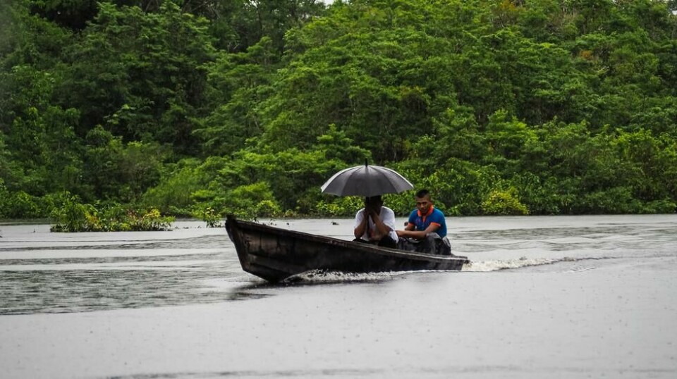 I colombiansk Amazonas er elvene den eneste framkomstmåten. Foto: Morten Risberg