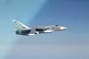 Et Russisk kampfly av typen Sukhoi Sv-24, fotografert av en av Luftforsvarets piloter på Baltic Air Policing oppdrag sommeren 2015. Arkivfoto: Forsvaret.