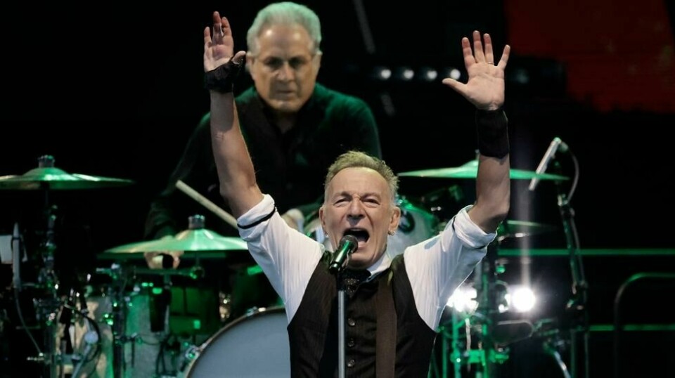 Rockelegenden Bruce Springsteen har ingen planer om å avslutte megakarrieren med det første, slik mange fans kanskje har vært bekymret for. Her avbildet under verdensturnéen i Citizens Bank Park i Philadelphia tidligere i august.