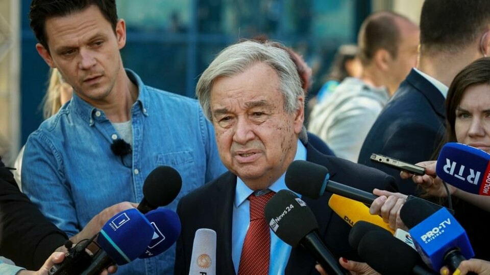 FN-sjef Antonio Guterres er svært bekymret for Moldovas sikkerhet. Han besøkte hovedstaden Chisinau mandag.