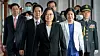 Taiwans president Tsai Ing-wen går sammen med utenriksminsiter Lai Ching-te etter innsettelsessermonien i 2020. Foto: Taiwan Presidential Office/AP/NTB