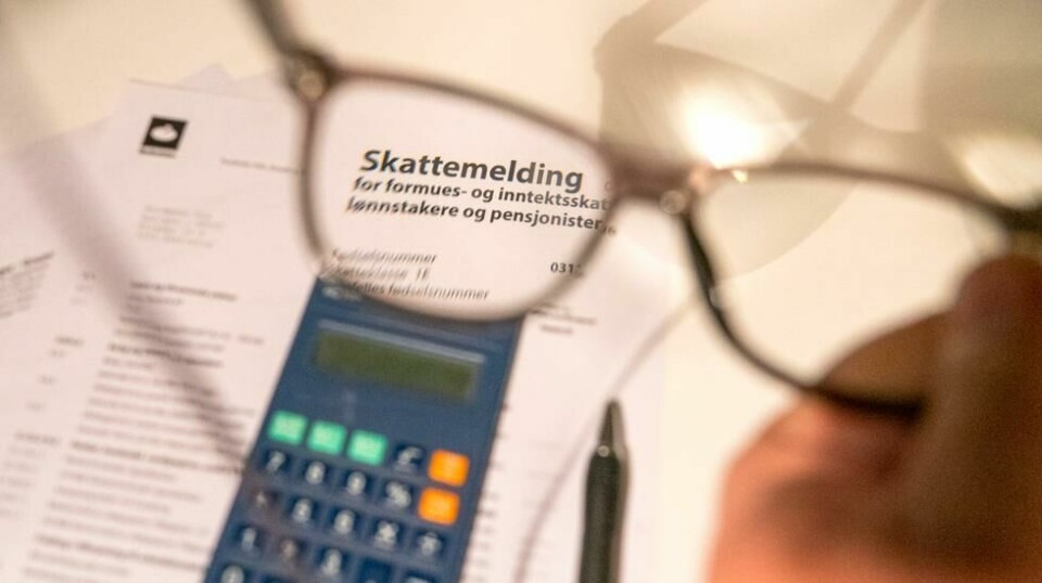 Fristen for å levere skattemeldingen er 30. april. Foto: Terje Pedersen / NTB
