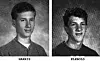 Eric Harris (til venstre) og Dylan Klebold (til høyre) fra Columbines skolebok i 1998. Foto: Reuters / NTB scanpix.