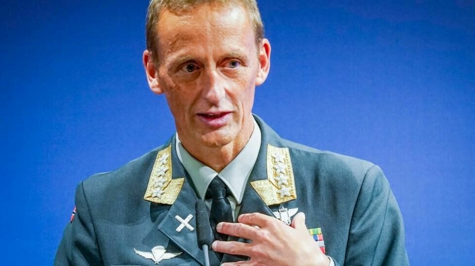 Forsvarssjef, general Eirik Kristoffersen er helt enig med sin svenske kollega, øverstkommanderende Mikael Bydén, som nylig ba alle svensker være forberedt på krig. Foto: Lise Åserud / NTB