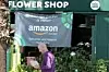 Amazon-reklame utenfor en Whole Foods-forretning i California, 19. mars 2018. Scanpix/Reuters.