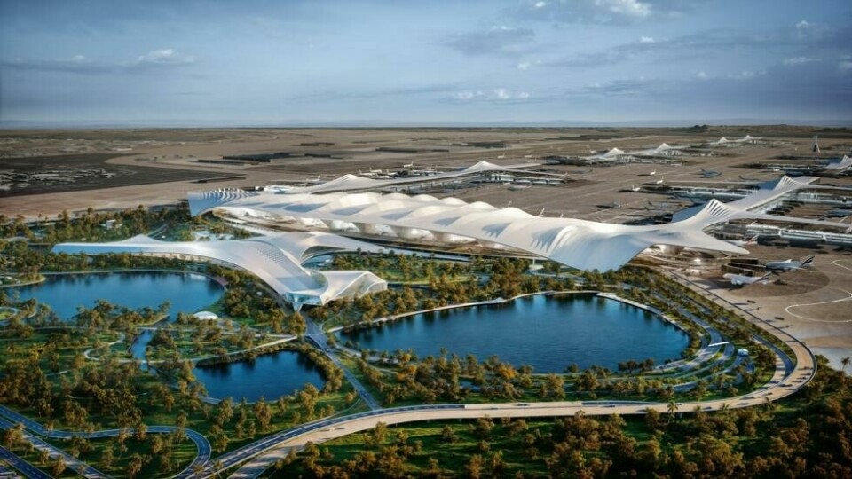 Al Maktoum International Airport i Dubai skal kunne håndtere 260 millioner passasjerer i året når den er ferdig i 2035. Al Maktoum International Airport i Dubai skal kunne håndtere 260 millioner passasjerer i året når den er ferdig i 2035. Foto: Emirates