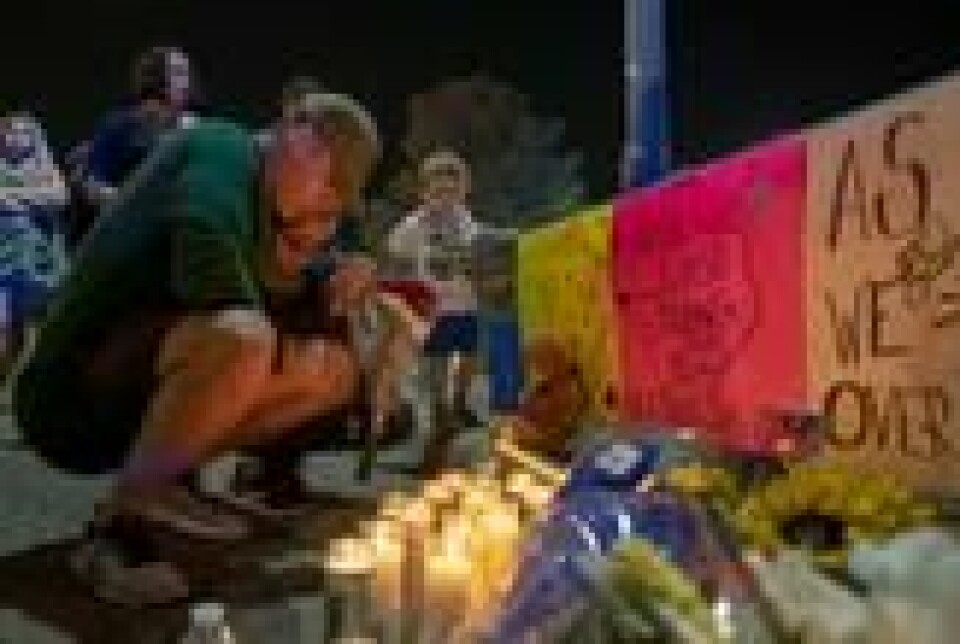 Minnesmarkering etter drapene i El Paso tidligere denne måneden. NTB Scanpix/AP. Minnesmarkering etter drapene i El Paso tidligere denne måneden. NTB Scanpix/AP.