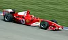 Formel 1-helten Michael Schumacher slik vi husker ham, her i Indianapolis 2004. Foto: Wikimedia