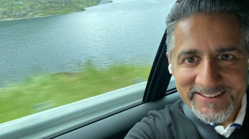 Abid Raja fra biltur på Vestlandet.