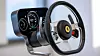 Ferrari-ratt med digitalt instrumentpanel sett i profil