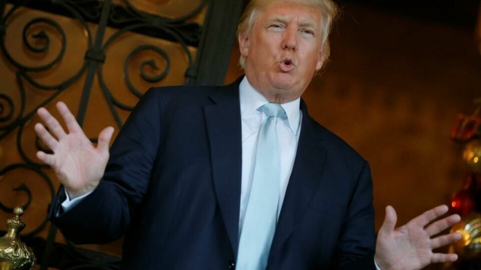 Donald Trump, som tiltrer som USAs president 20. januar, møtte pressen ved sin klubb Mar-a-lago i Florida i romjulen.