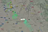 Air Canada-flyet sirklet over Madrid for å brenne av nok drivstoff til at flyet trygt kunne lande igjen på flyplassen. Foto: Flightradar24