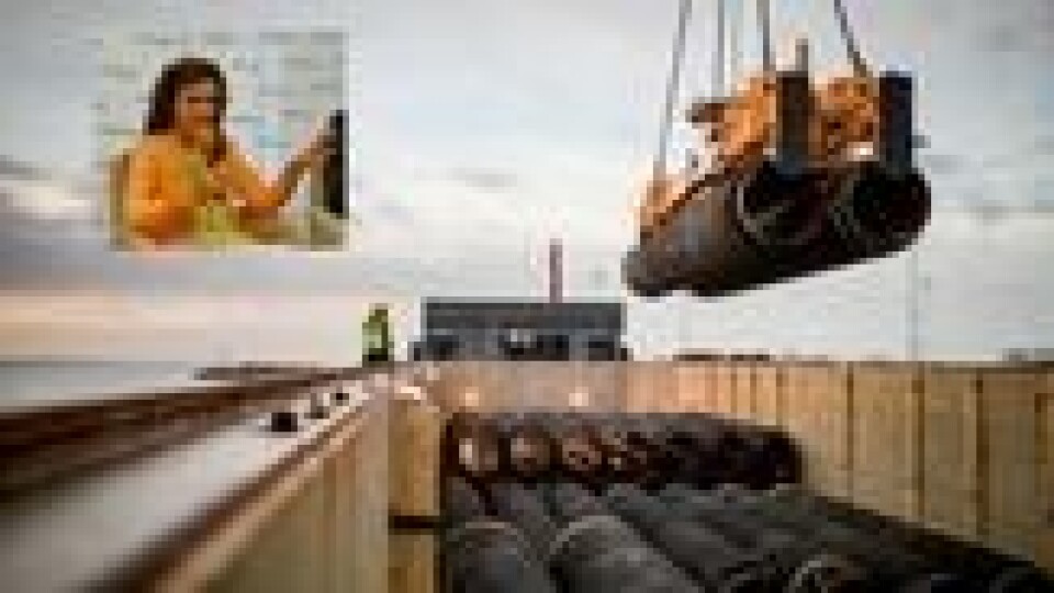 NORD STREAM 2: Stålrør til den omstridte gassrørledningen i Østersjøen lastes i den tyske havna Mukran. Den polske forskeren Aleksandra Gawlikowska-Fyk (innfelt) mener prosjektet vil øke splittelsen i EU. NORD STREAM 2: Stålrør til den omstridte gassrørledningen i Østersjøen lastes i den tyske havna Mukran. Den polske forskeren Aleksandra Gawlikowska-Fyk (innfelt) mener prosjektet vil øke splittelsen i EU. Foto: Axel Schmidt/Thomas Vermes / Nord Stream 2/ABC Nyheter