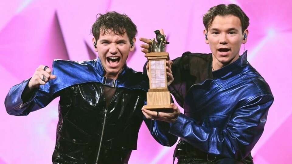 Marcus og Martinus vant Melodifestivalen i Sverige i helgen. Foto: Claudio Bresciani /TT / AP