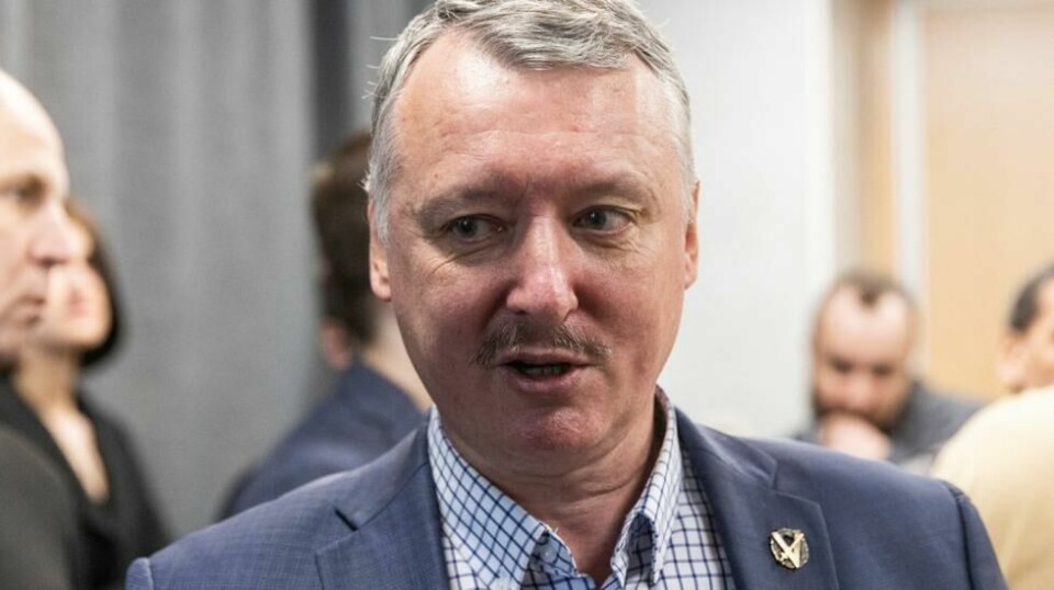 Igor Girkin under en konferanse for gruppen Sinte patrioter-klubben i mai.