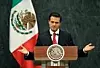 Mexicos sittende president Enrique Pena Nieto er ferdig med sin presidentperiode etter søndagens valg. Her taler han i Mexico by, i en kommentar til det amerikanske presidentvalget. Arkivfoto fra november 2016. Scanpix/AP.