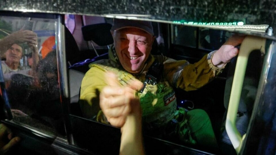 Wagners leiesoldatsjef Jevgenij Prigozjin forlater Søndre militærdistriktet i forbindelse med Wagner-gruppens tilbaketrekning fra byen Rostov ved Don. Illustrasjonsfoto.