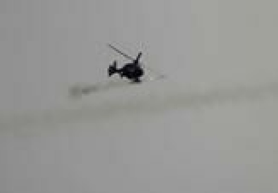 Irakisk kamphelikopter avfyrer missil under kamper med IS nær Arabi-nabolaget nord i Mosul, 21. januar. Irakisk kamphelikopter avfyrer missil under kamper med IS nær Arabi-nabolaget nord i Mosul, 21. januar. Foto: Khalid Al-mousily / Reuters