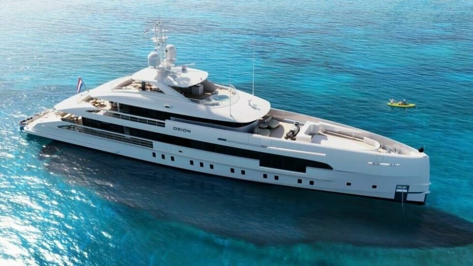 Designen til Orion er stilren og elegant, uten unødvendige ornamenter. f Designen til Orion er stilren og elegant, uten unødvendige ornamenter. f Foto: Heesen Yachts