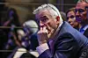 Michael O’Leary sitter i salen under en konferanse i Norges Bank i Oslo.