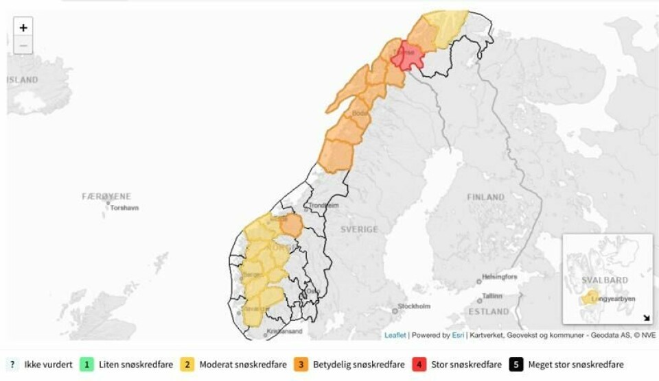 Meteorologene varsel stor snøskredfare nord i landet i starten av neste uke.