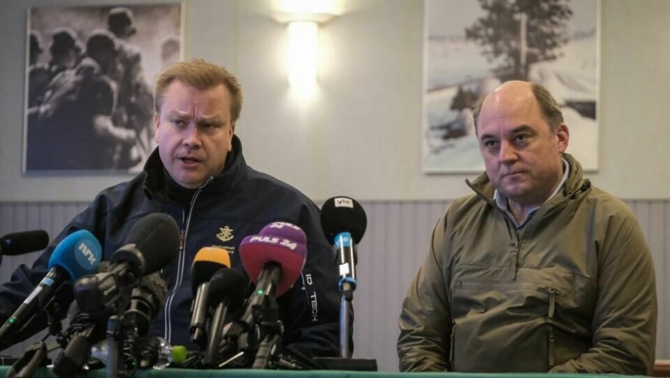 Den britiske forsvarsministeren Ben Wallace besøkte Finland forrige uke. Her er han avbildet sammen med den finske forsvarsministeren Antti Kaikkonen. Den britiske forsvarsministeren Ben Wallace besøkte Finland forrige uke. Her er han avbildet sammen med den finske forsvarsministeren Antti Kaikkonen. Foto: Alessandro Rampazzo / AFP/NTB