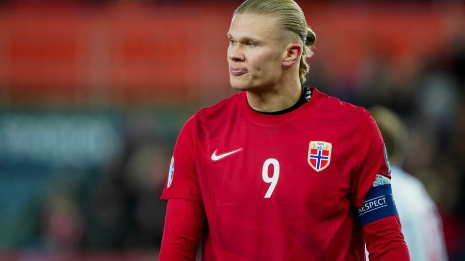 Erling Braut Haaland er tildelt gullballen. Foto: Lise Åserud / NTB