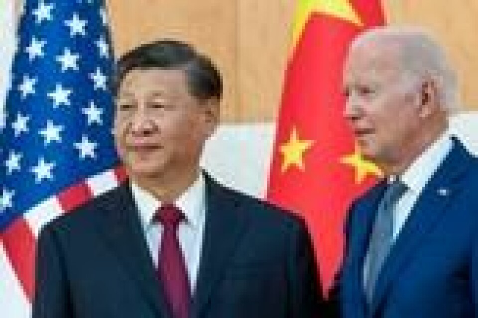 Biden og Xi under G20-toppmøtet på Bali i november i fjor. Foto: Alex Brandon / AP / NTB Biden og Xi under G20-toppmøtet på Bali i november i fjor. Foto: Alex Brandon / AP / NTB Foto: NTB