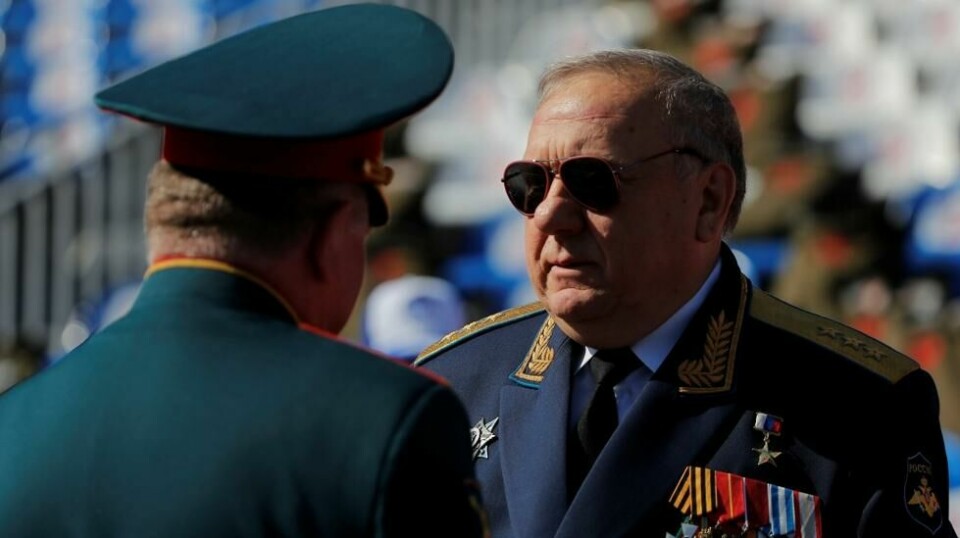 Vladimir Shamanov, tidligere øverstkommanderende for de russiske luftbårne troppene, under seiersparaden på Den røde plass i Moskva 24. juni 2020.