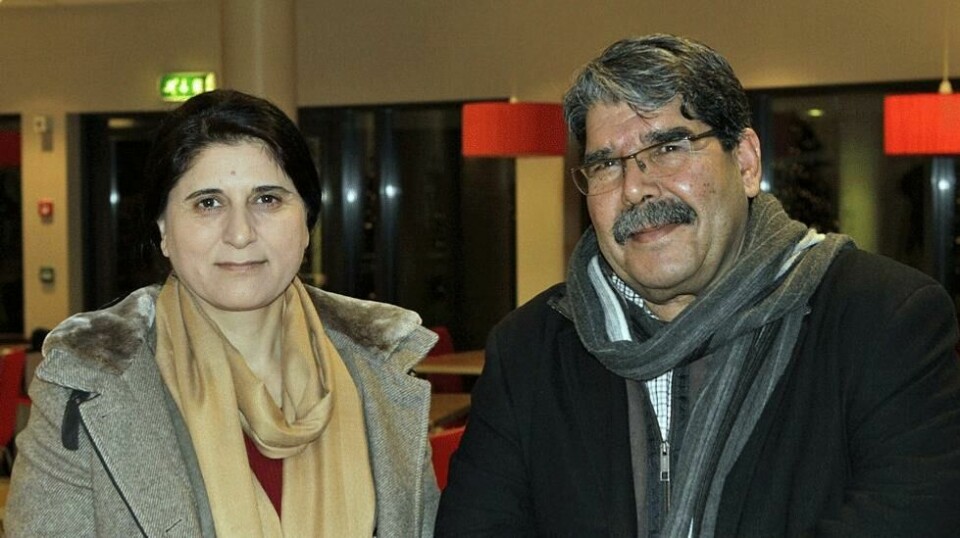 I SKVIS: Asya Abdula og Saleh Muslim leder i fellesskap partiet Den demokratiske union PYD i Rojava, Syria. Kurderne har klart å jage IS ut av Kobane, men har Norges Nato-allierte Tyrkia imot seg.