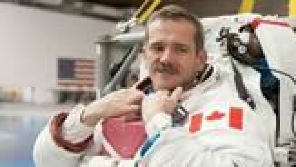 Oberst Chris Hadfield. Foto fra Chrishadfield.ca. Oberst Chris Hadfield. Foto fra Chrishadfield.ca.