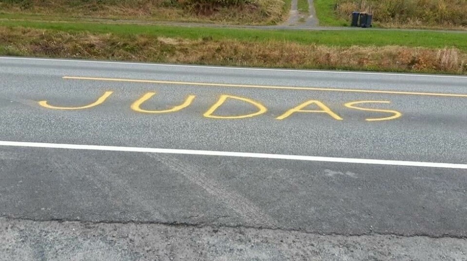Dette synet møtte Ap-politiker Kjerstin Lundgård onsdag morgen.