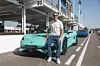 Tidligere Formel 1-fører Jason Button var innleid for anledningen, og var oppriktig entusiastisk etter noen runder på Goodwood Motor Circuit i en Denza Z.